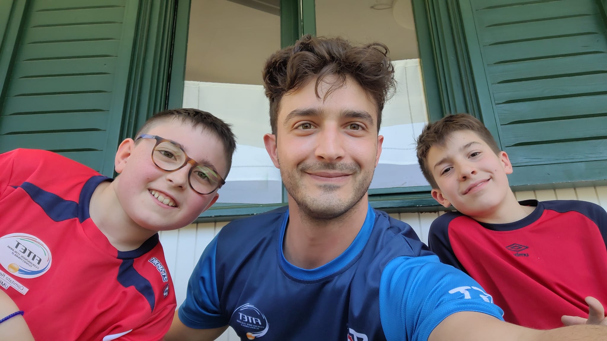 Il piccolo pongista della TT Spoleto Pietro Paloni all'International